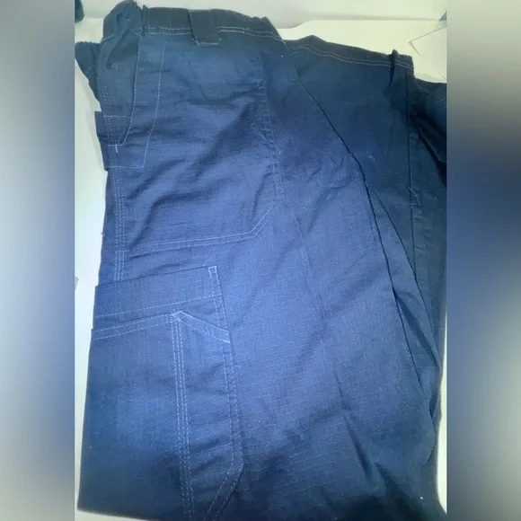 NWT SET of Men's Solid Ripstop Utility Nurses Scrub Top&Pants size XS Navy - Picture 3 of 5